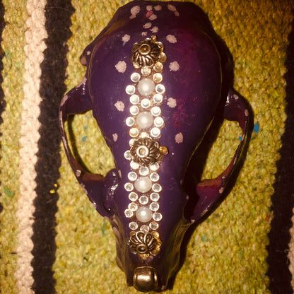Sonoran Uniquities Hand-Decorated Authentic Possum Skull