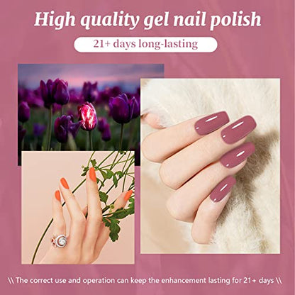 JODSONE Gel Nail Polish Kit with U V Light 32 Colors Gel Polish Nail Kit Soak Off Gel Nail Set Manicure Tools Nail Gel Kit Gifts for Women