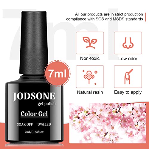 JODSONE Gel Nail Polish Kit with U V Light 32 Colors Gel Polish Nail Kit Soak Off Gel Nail Set Manicure Tools Nail Gel Kit Gifts for Women
