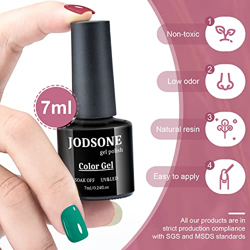 JODSONE Gel Nail Polish Kit with U V Light 32 Colors Gel Polish Nail Kit Soak Off Gel Nail Set Manicure Tools Nail Gel Kit Gifts for Women