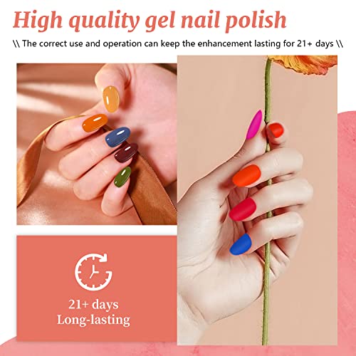 JODSONE Gel Nail Polish Kit with U V Light 32 Colors Gel Polish Nail Kit Soak Off Gel Nail Set Manicure Tools Nail Gel Kit Gifts for Women