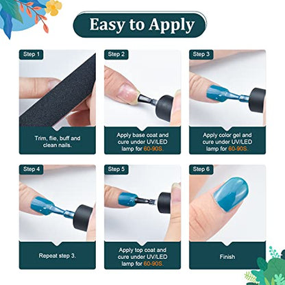 JODSONE Gel Nail Polish Kit with U V Light 32 Colors Gel Polish Nail Kit Soak Off Gel Nail Set Manicure Tools Nail Gel Kit Gifts for Women
