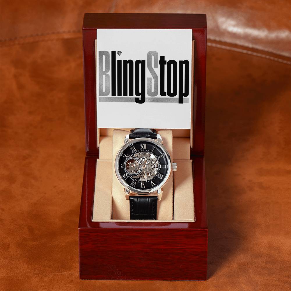 BlingStop Openwork Men's Watch