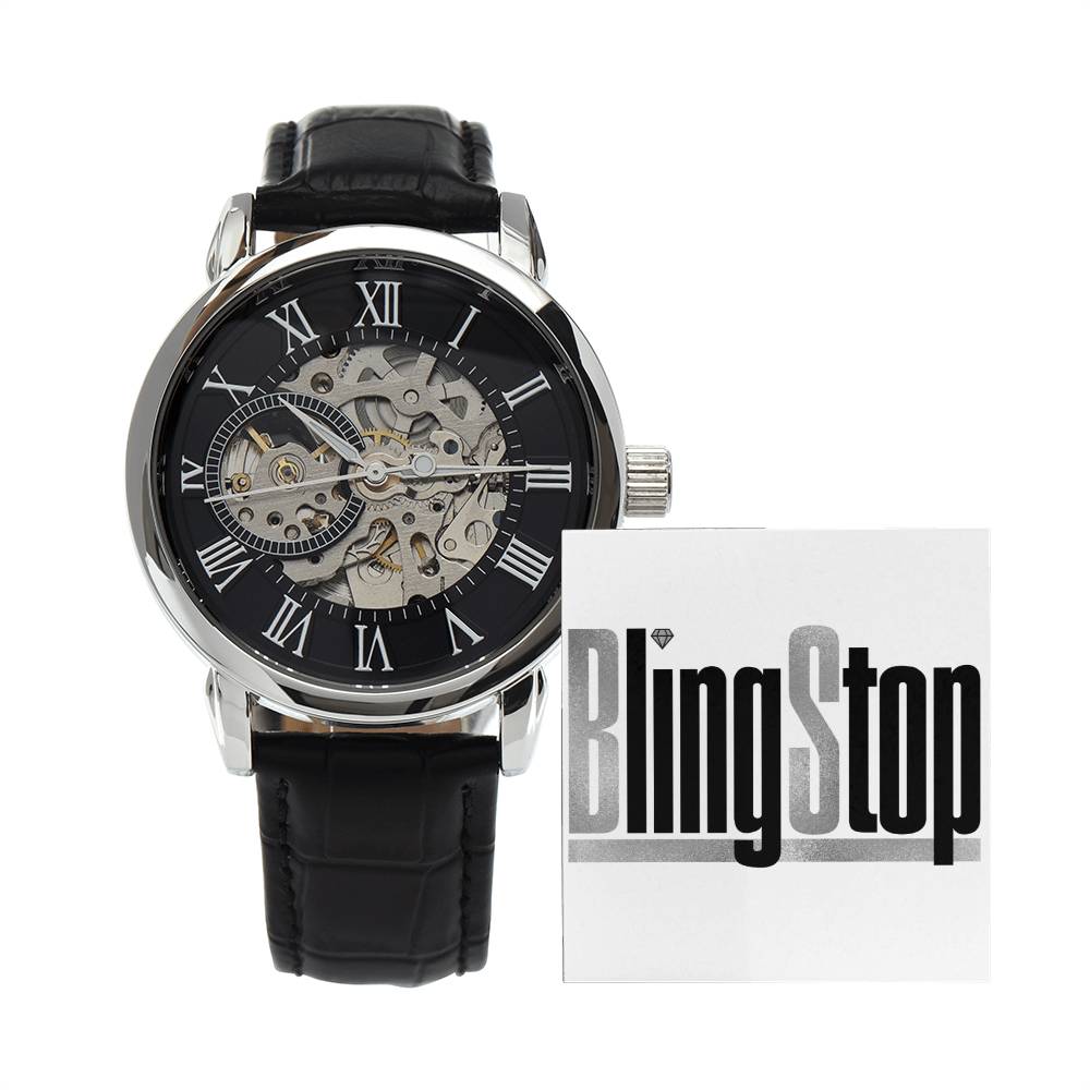 BlingStop Openwork Men's Watch