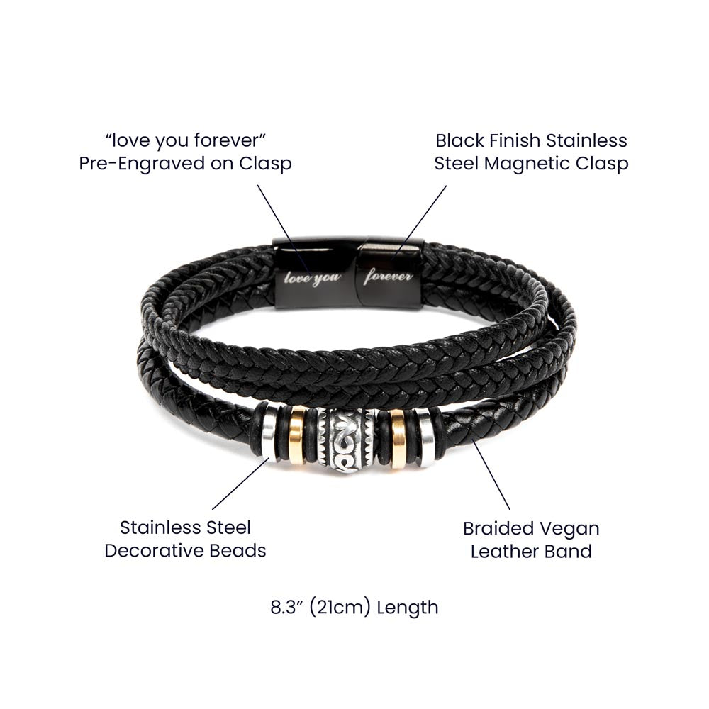 BlingStop Men's Love You Forever Bracelet