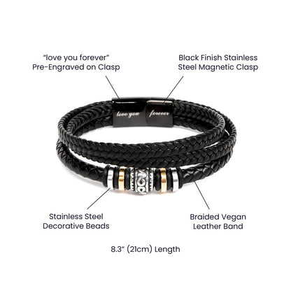 BlingStop Men's Love You Forever Bracelet