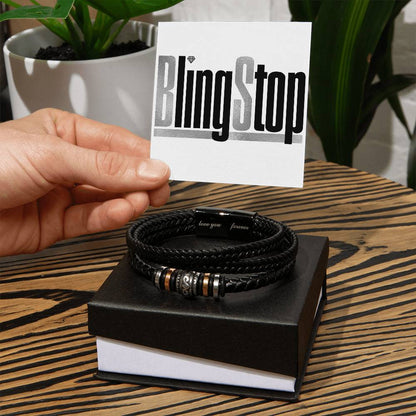 BlingStop Men's Love You Forever Bracelet