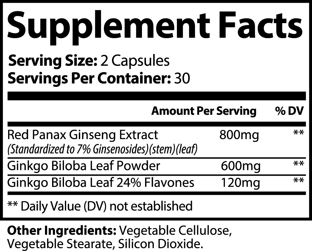 9V Ginkgo Biloba + Ginseng