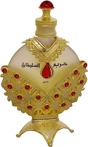 KHADLAJ PERFUMES Hareem Al Sultan Concentrated Perfume Oil Gold for Women, 1.18 Ounce