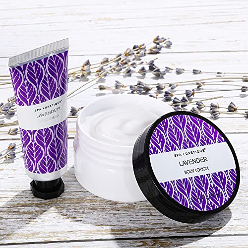 Spa Luxetique Spa Gift Set for Women, Vanilla Spa Set, Bath Kit for Women Gift Set Includes Body Lotion, Shower Gel, Bubble Bath, Hand Cream, Lotion Gift Set for Women, Birthday Gifts For Women