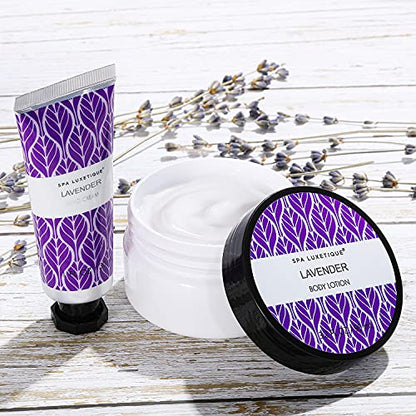 Spa Luxetique Spa Gift Set for Women, Vanilla Spa Set, Bath Kit for Women Gift Set Includes Body Lotion, Shower Gel, Bubble Bath, Hand Cream, Lotion Gift Set for Women, Birthday Gifts For Women