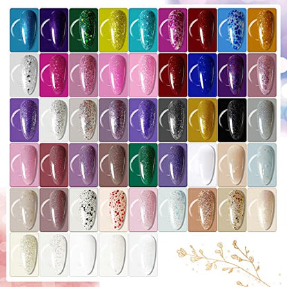 JODSONE Gel Nail Polish Kit with U V Light 32 Colors Gel Polish Nail Kit Soak Off Gel Nail Set Manicure Tools Nail Gel Kit Gifts for Women