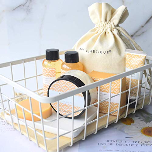 Spa Luxetique Spa Gift Set for Women, Vanilla Spa Set, Bath Kit for Women Gift Set Includes Body Lotion, Shower Gel, Bubble Bath, Hand Cream, Lotion Gift Set for Women, Birthday Gifts For Women