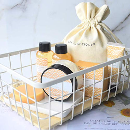 Spa Luxetique Spa Gift Set for Women, Vanilla Spa Set, Bath Kit for Women Gift Set Includes Body Lotion, Shower Gel, Bubble Bath, Hand Cream, Lotion Gift Set for Women, Birthday Gifts For Women