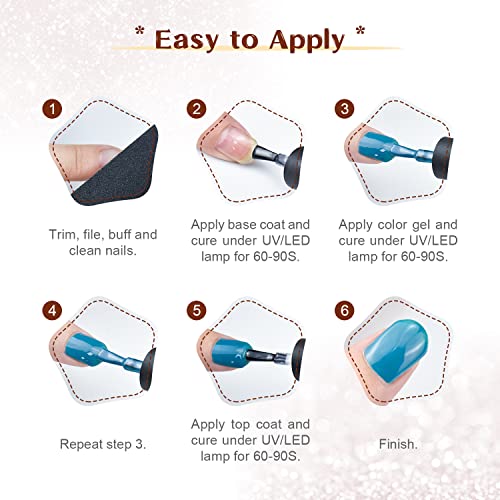 JODSONE Gel Nail Polish Kit with U V Light 32 Colors Gel Polish Nail Kit Soak Off Gel Nail Set Manicure Tools Nail Gel Kit Gifts for Women