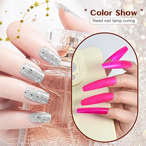 JODSONE Gel Nail Polish Kit with U V Light 32 Colors Gel Polish Nail Kit Soak Off Gel Nail Set Manicure Tools Nail Gel Kit Gifts for Women
