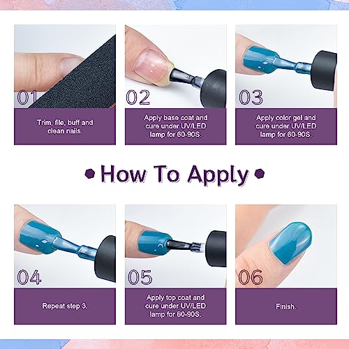 JODSONE Gel Nail Polish Kit with U V Light 32 Colors Gel Polish Nail Kit Soak Off Gel Nail Set Manicure Tools Nail Gel Kit Gifts for Women