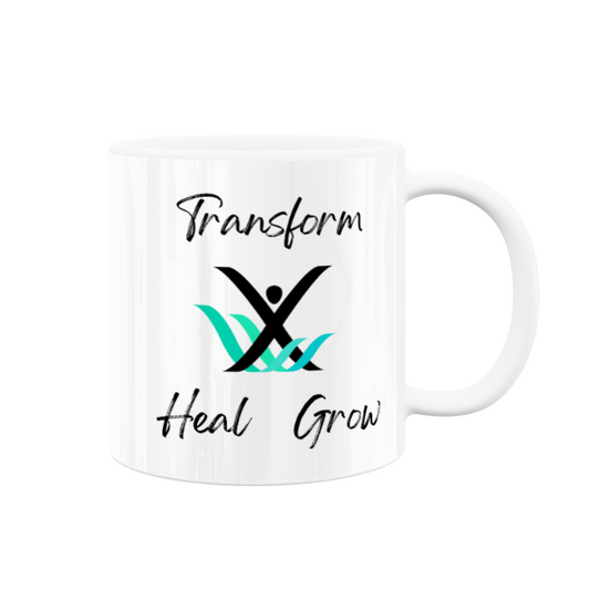 X4M - Transform, Heal, Grow - 11oz White Ceramic Mug