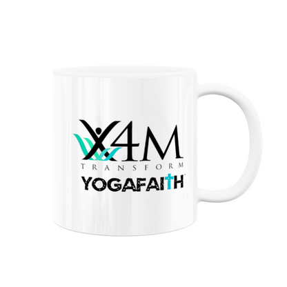 X4M YogaFaith 11oz White Ceramic Mug
