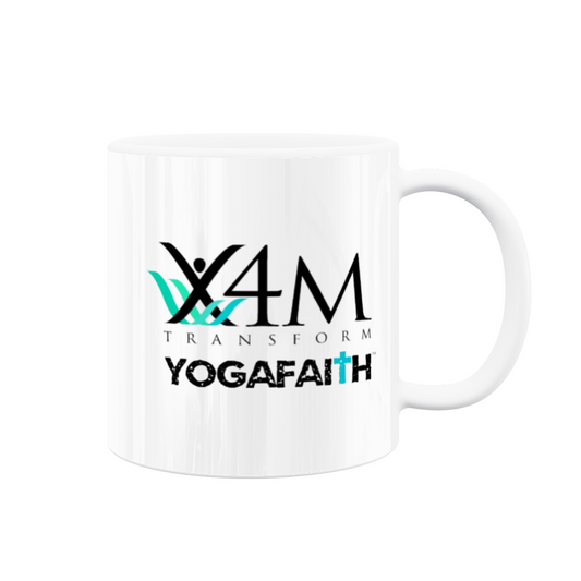 X4M YogaFaith 11oz White Ceramic Mug