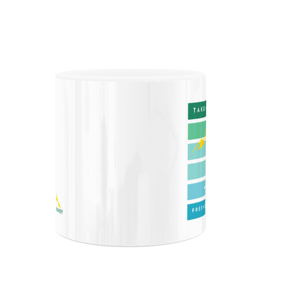 Fresh Journey Take A Hike 11oz White Ceramic Mug