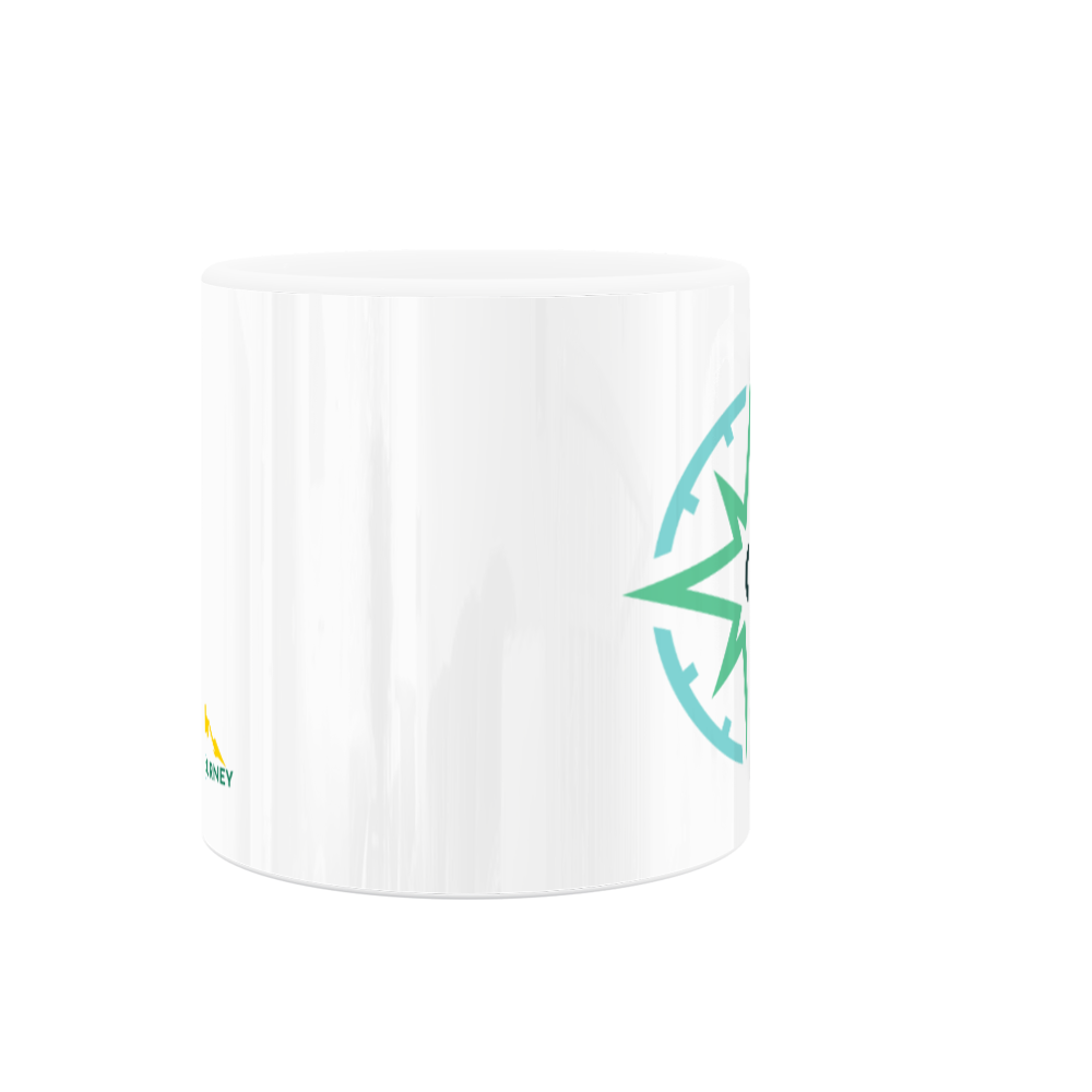 Fresh Journey Compass 11oz White Ceramic Mug