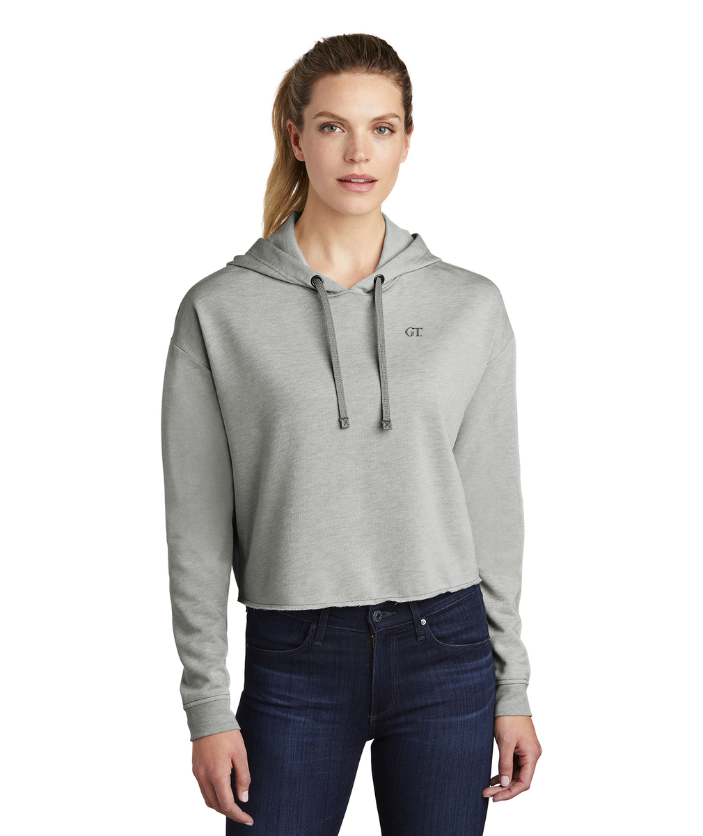 GT Sport Embroidered Women's Wicking Crop Hoodie