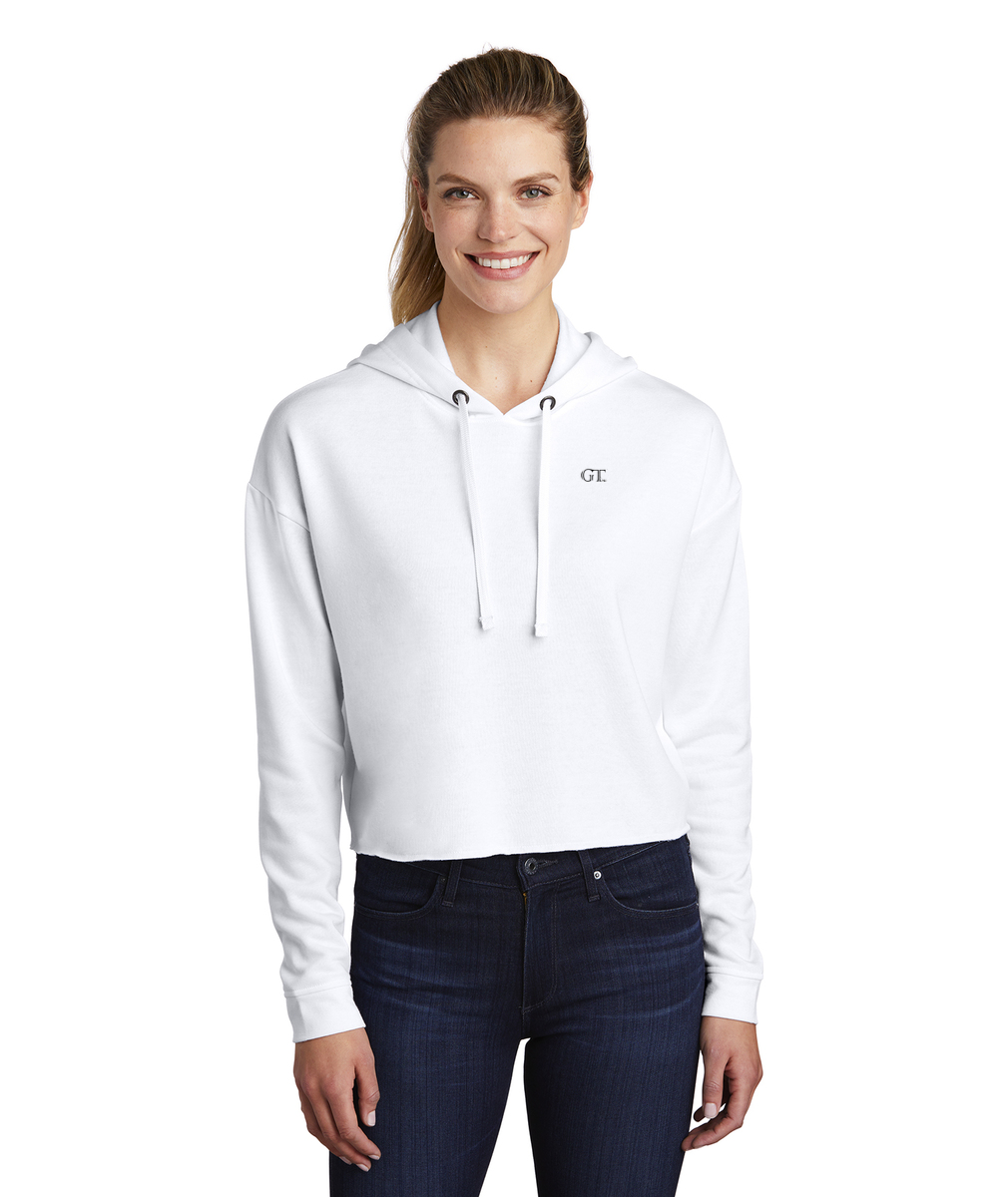 GT Sport Embroidered Women's Wicking Crop Hoodie