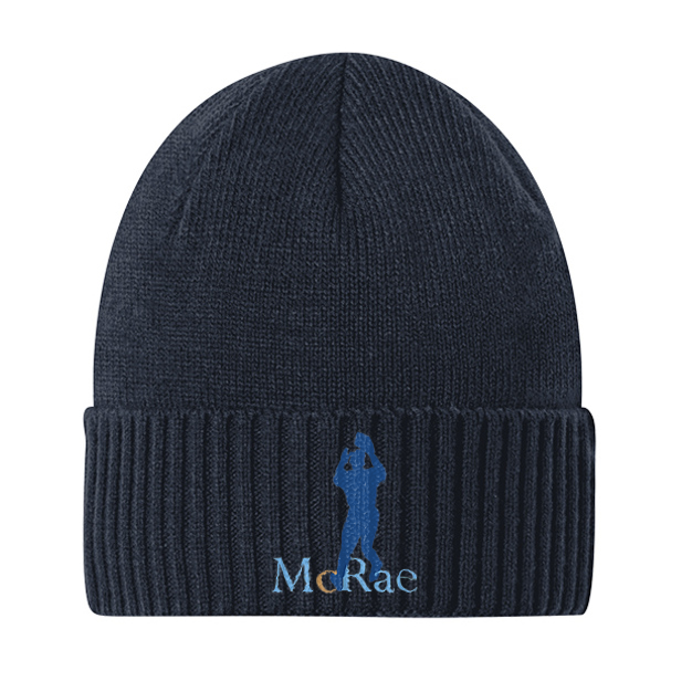 GT McRae Embroidered Cuff Beanie