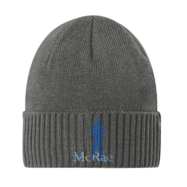 GT McRae Embroidered Cuff Beanie