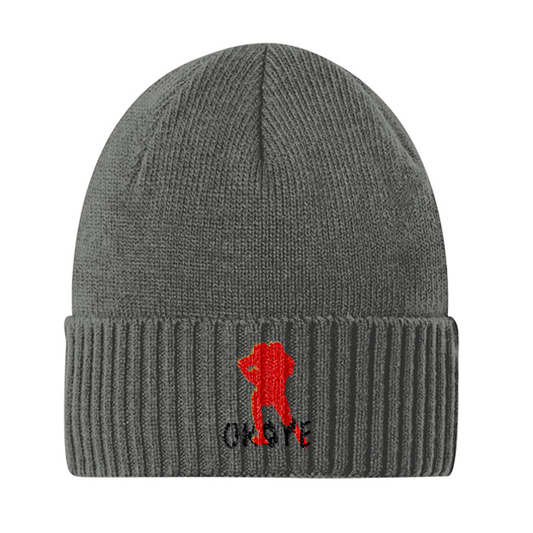 GT Okoye Embroidered Cuff Beanie