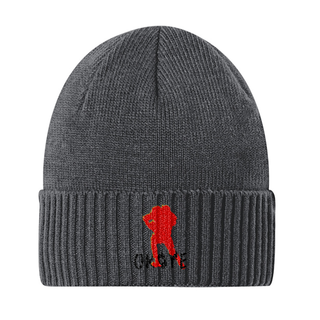 GT Okoye Embroidered Cuff Beanie