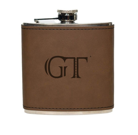 GT LEATHER-WRAPPED FLASK